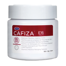 Load image into Gallery viewer, Urnex Cafiza Espresso Machine Cleaner Tablets E16 - 100 Tablet Jar
