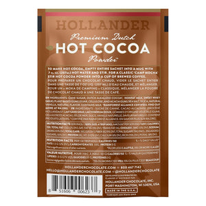 Hollander Premium Dutched Hot Cocoa Single Serve Packets