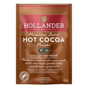 Hollander Premium Dutched Hot Cocoa Single Serve Packets